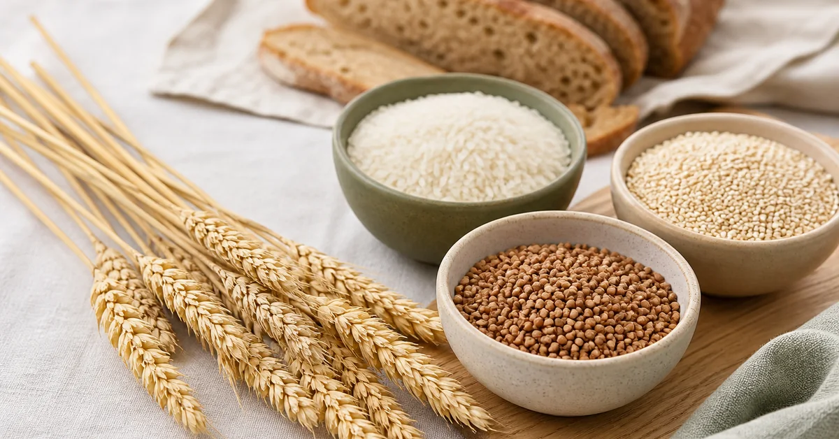 Glutenfreie Lebensmittel und Getreide